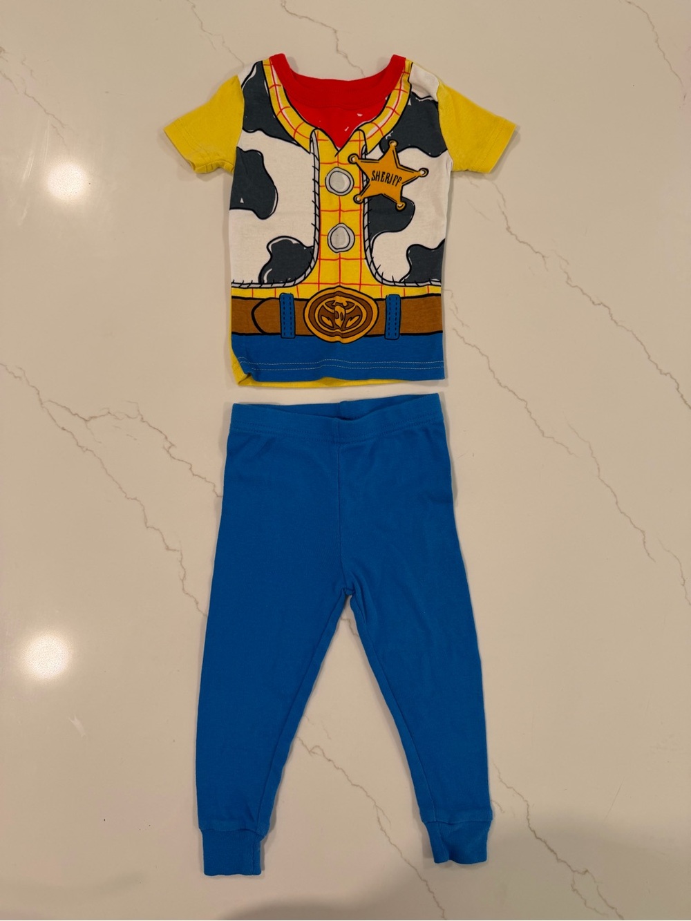 Disney Toy Story Kids Pajama Set in Blue, Yellow, Red